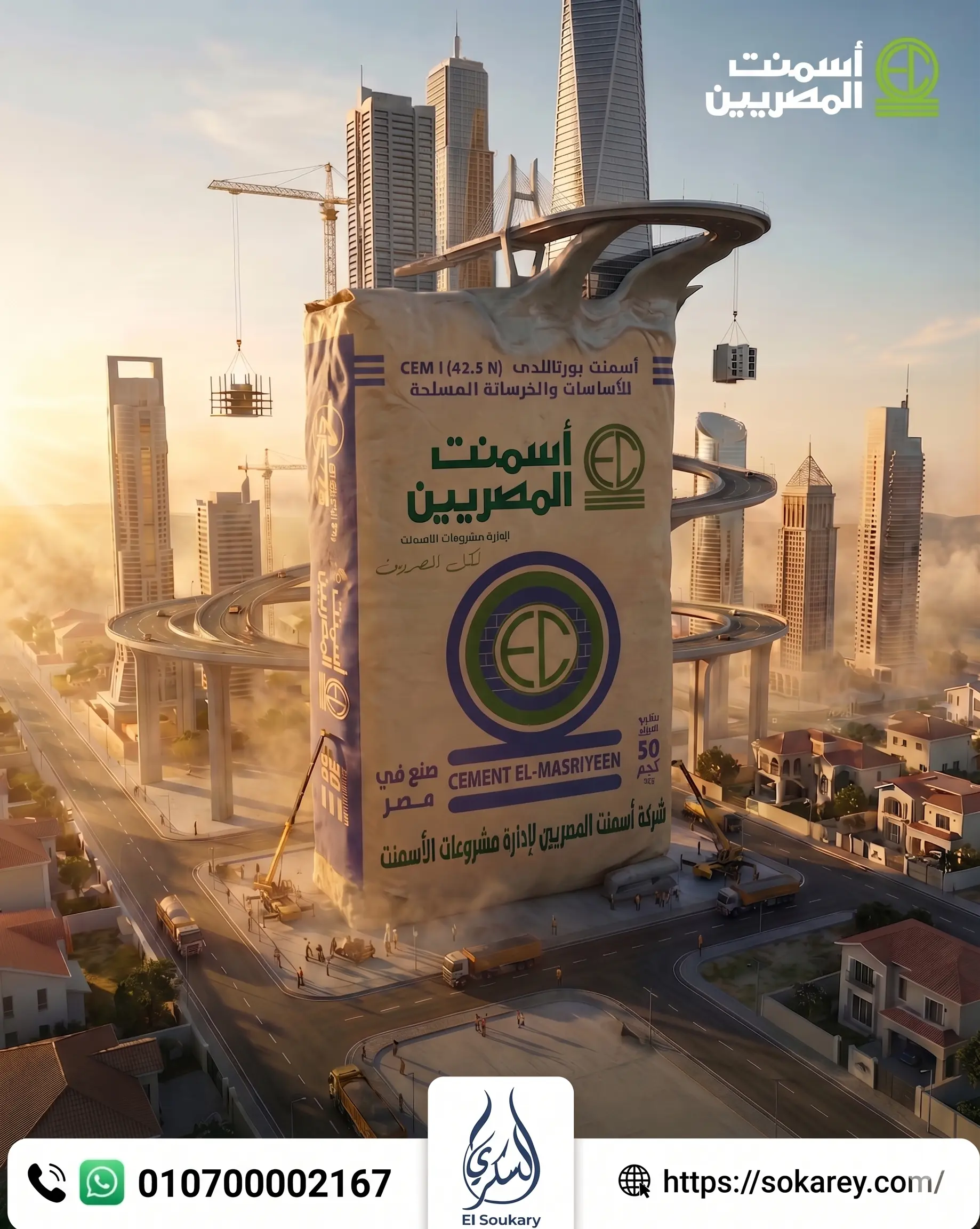 السكري… شريكك الموثوق في توريد الأسمنت وجودة تبدأ منها كل مشاريع البناء