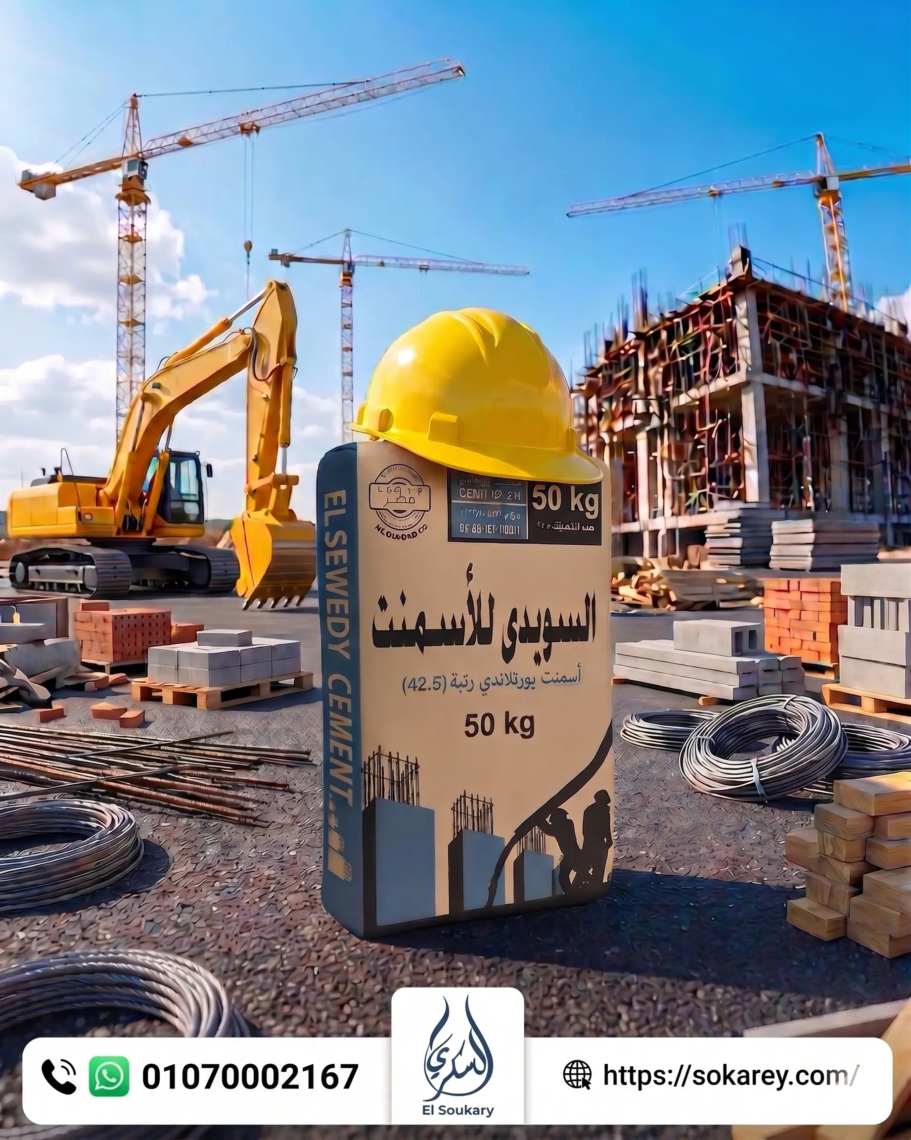 🏗️ شركة السكري… شريكك في استمرار حركة البناء والتوريد 🔥