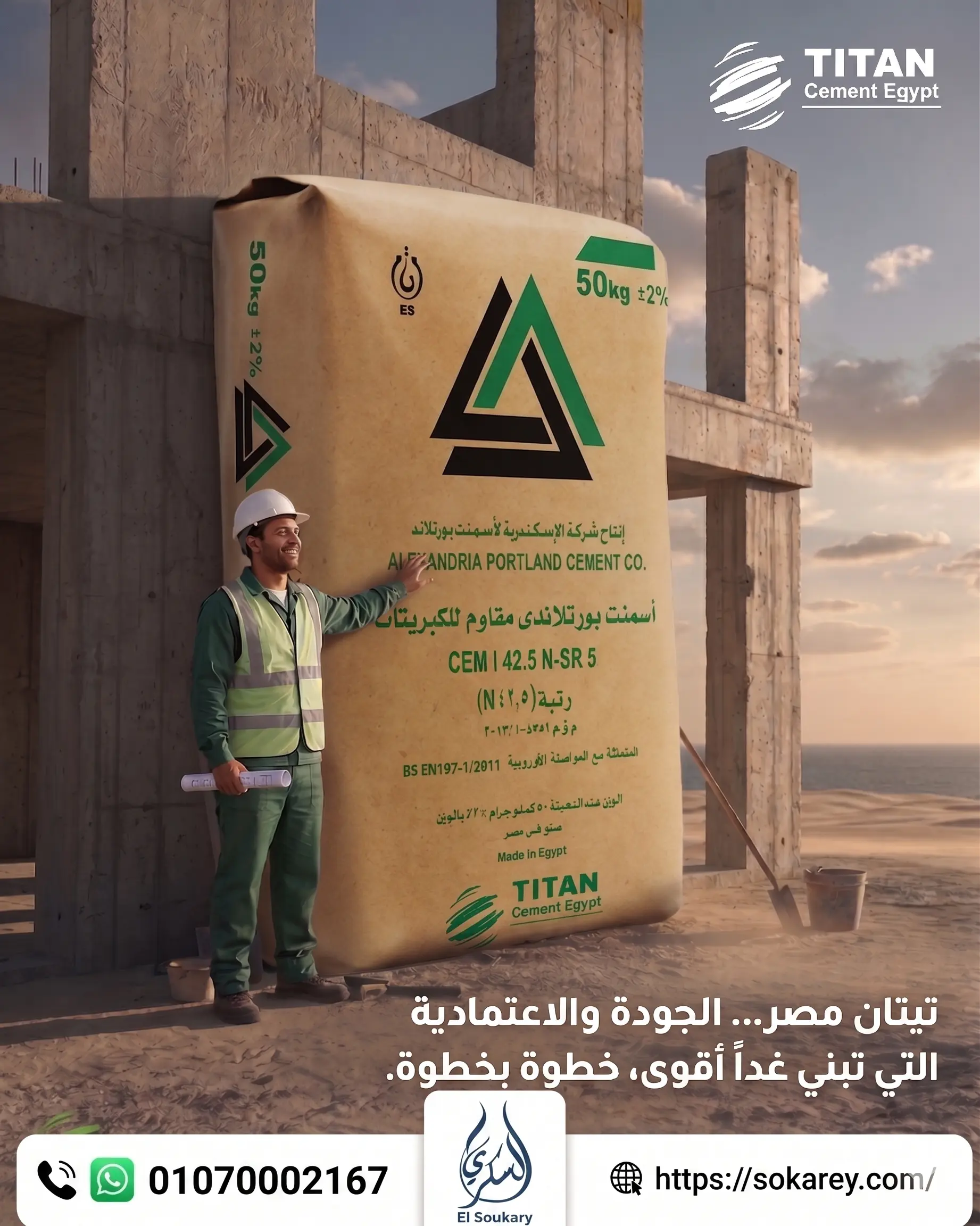 🏗️ في عالم الإنشاءات… كل خطوة ناجحة بتبدأ من اختيار المواد المناسبة للمشروع 🏗️