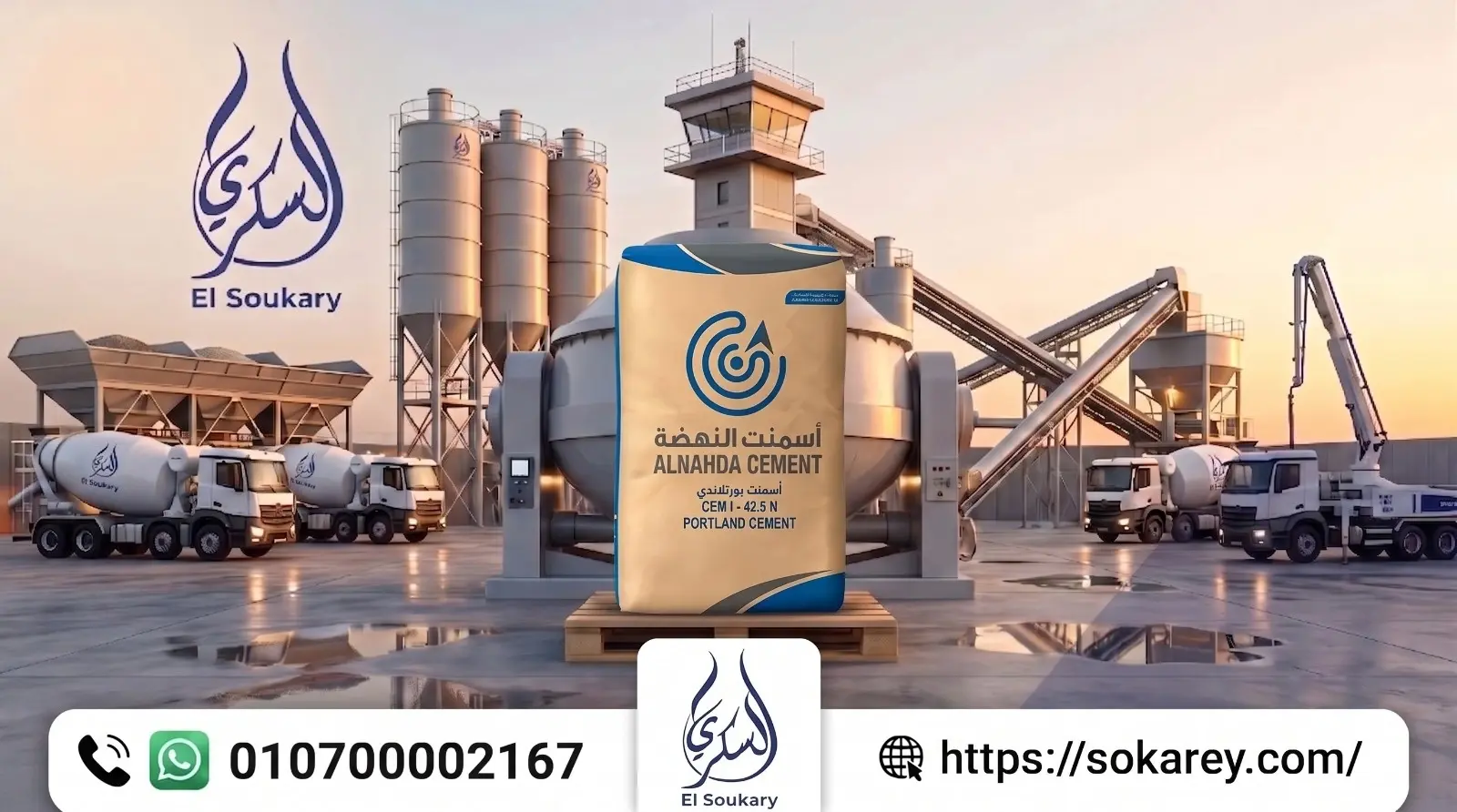🏗️ اختيار الأسمنت المناسب هو أحد أهم عوامل نجاح أي مشروع إنشائي.